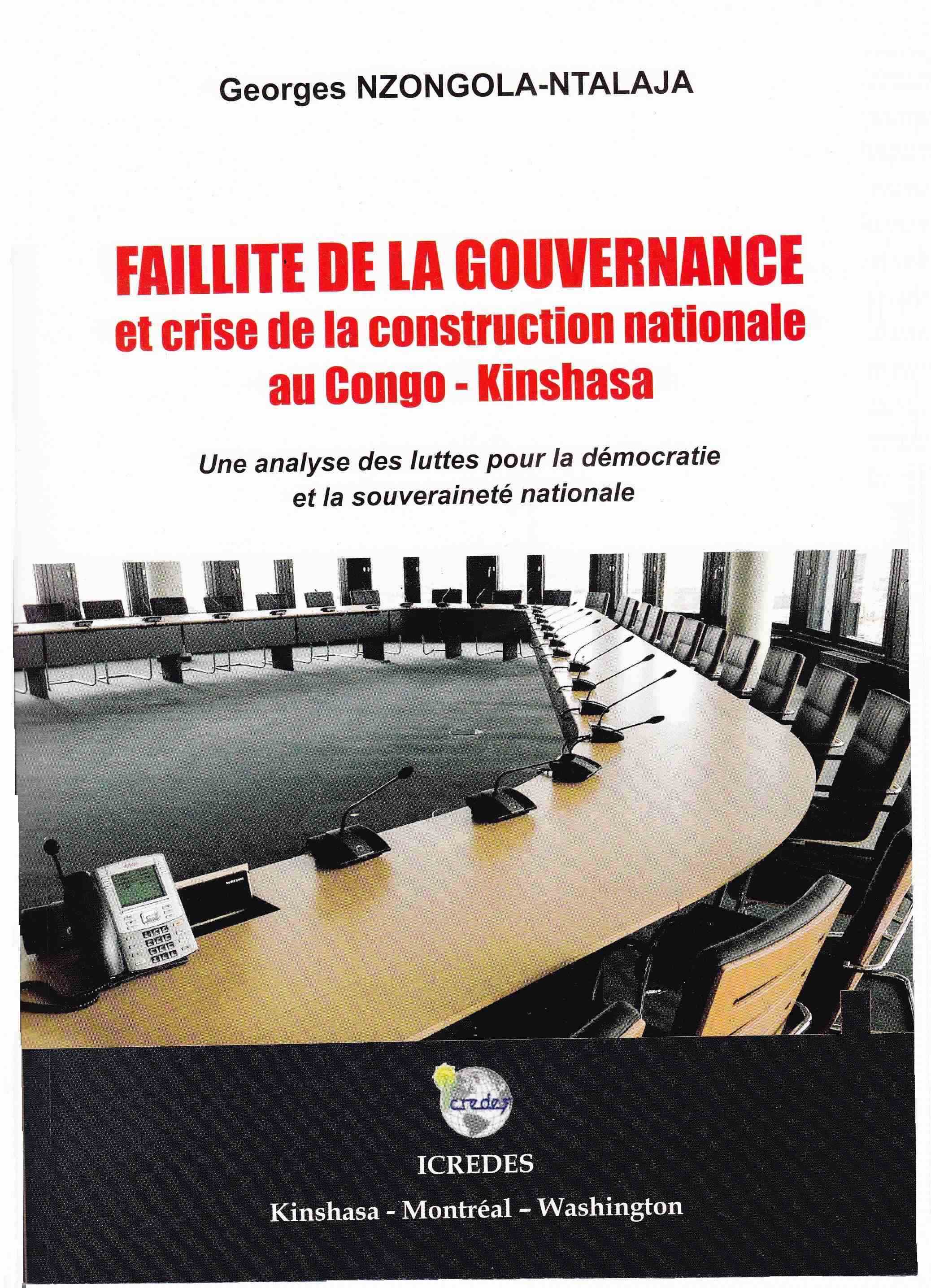 Faillite de la gouvernance et crise de la construction nationale au Congo-Kinshasa